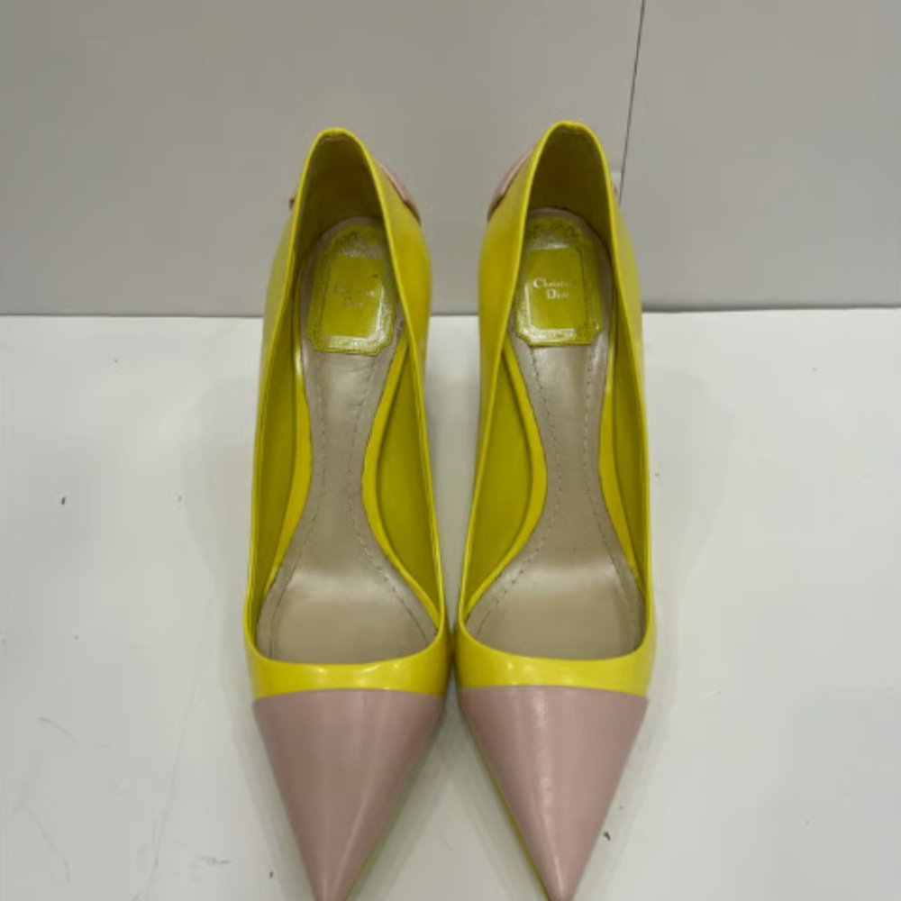 Christian Dior Neon & Nude Heels - Picture 6 of 7